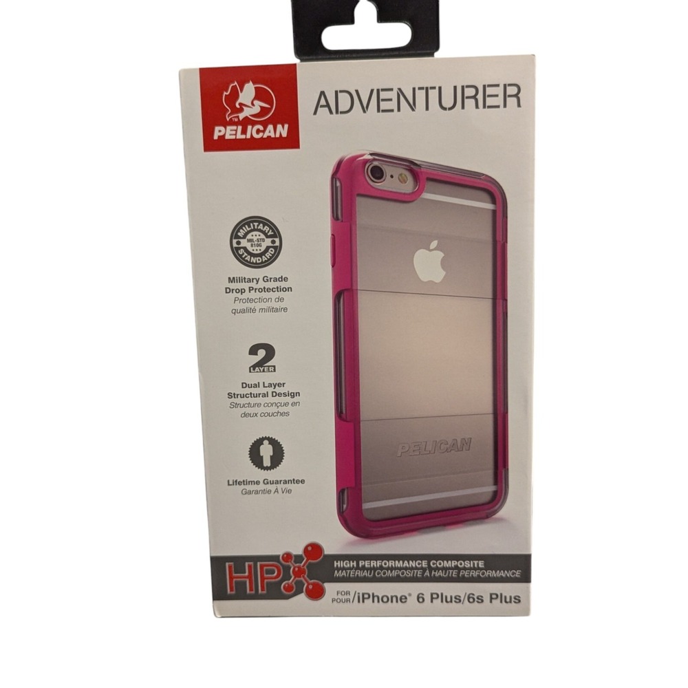 i6. Pelican Adventurer iPhone 6 Plus / 6s Plus In Pink NEW High Performance Comp